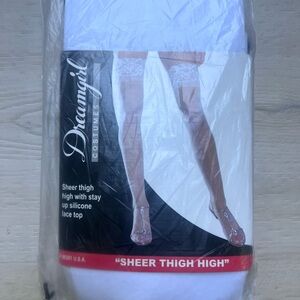 Dreamgirl White Nylon Stockings
